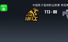 广厦113-80大胜同曦，塔克33+9，桑普森22+8